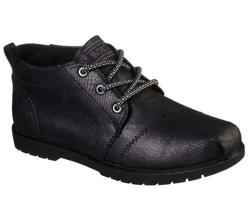 Skechers Dam Svarta Stövlar - Bobs Chill Lugs - Urban Chillers - Sverige (VWILE-2175)